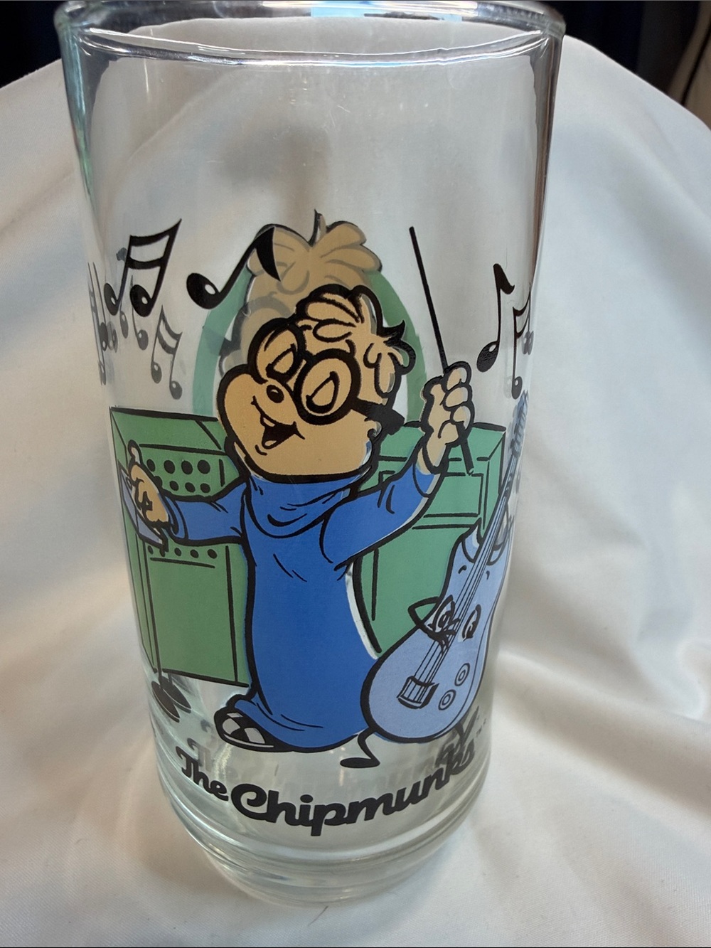 Simons Blue and Green Chipmunk Character Glass Accent